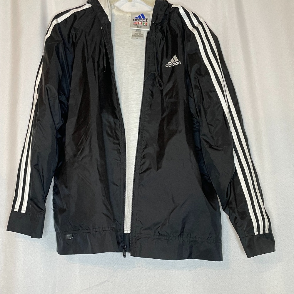 Adidas 3 Stripe Logo Track Jacket Size M